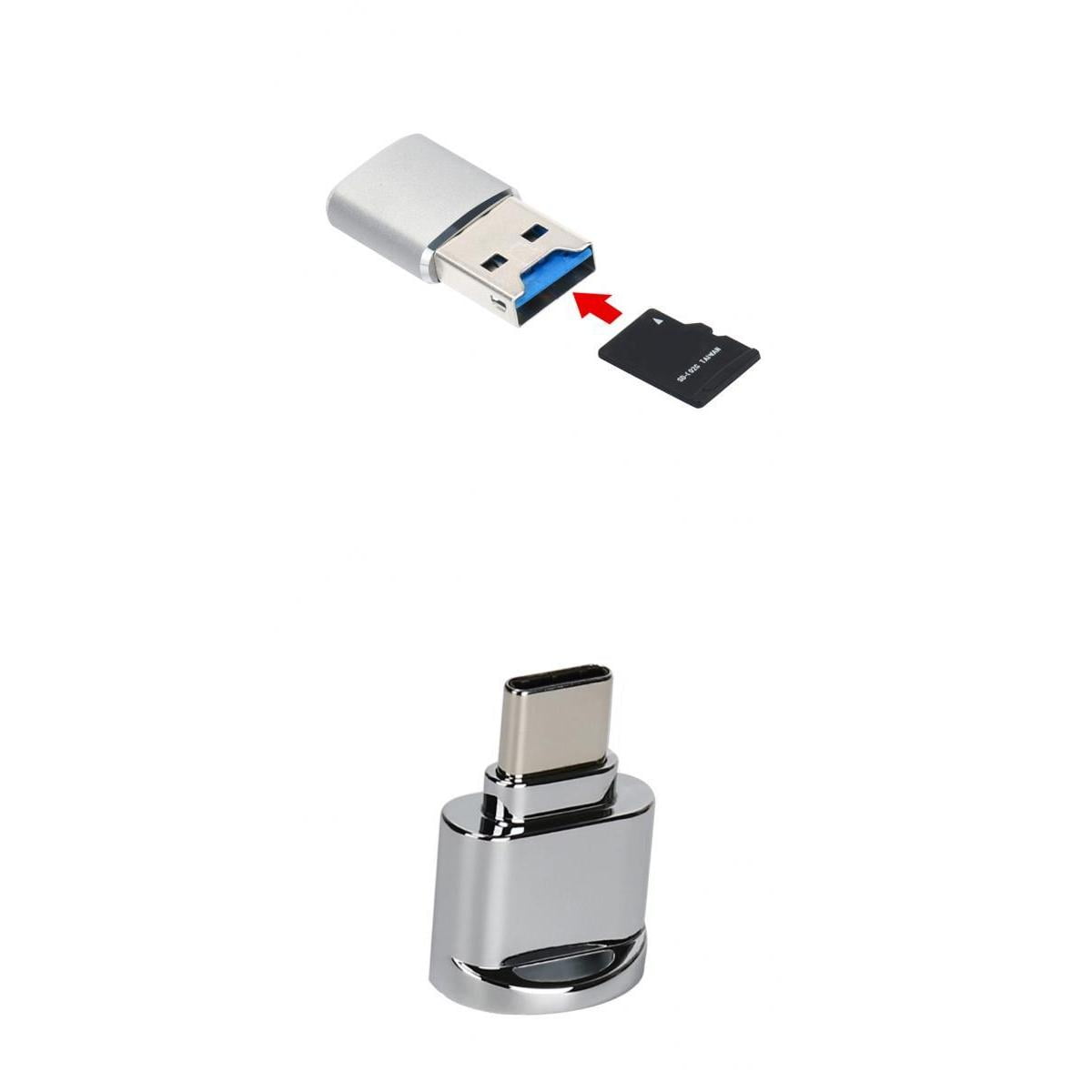 Mini 5Gbps High Speed Type-c & USB3.0 Memory Card Reader for Micro SD/ TF 