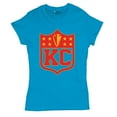 thumbnail image 5 of Kansas Shield T-Shirt Champions Game Day Fantasy Football K.C. Fan Women's Tee, 5 of 7
