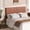 Walnut, variant on Modern Wooden Headboard with Arched Corrugated Design for Queen Bed, Vertical Grain Wall-Mount Headboard, Farmhouse Style, Easy Install, Oak