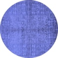 thumbnail image 1 of Ahgly Company Indoor Round Oriental Blue Industrial Area Rugs, 7' Round, 1 of 4