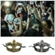 thumbnail image 4 of Sonducket Media cara Retro Masque Masquerade Disfraces Mardi Gras Fiesta veneciana Actuación Cumpleaños Halloween plata antigua Type3 NO3 Sonducket AP010205-02B, 4 of 6