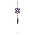thumbnail image 2 of Stained Glass Pentagram Circle Sacred Geometry Metal Wind Chime Suncatcher, 2 of 9