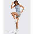 thumbnail image 6 of G4Free Lyocell Ruched Side Workout Tank Tops Woman High Neck Waist Length Gym Tanks Soft Relaxed Fit for Training, 6 of 8