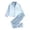 Z1 Blue, variant on REDARER Girls Satin Pajama Set, 2 Piece Button Down Sleepwear with Long Sleeve Pants, Striped Collar Nightwear,11-12 Years