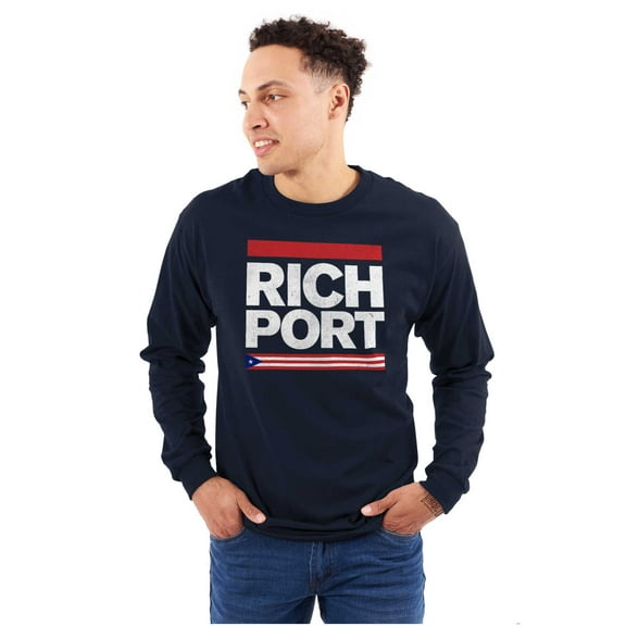 Rich Port Puerto Rican Flag PR Pride Long Sleeve TShirt Men Women Brisco Brands S