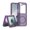 Darkpurple, variant on Allytechgroup Magnetic Case for Samsung Galaxy Z Flip 7 FE/ 6, Built-in Camera Control Button Support Wireless Charging Slim Anti-stain Silky Touch Shockproof Protective Back Cover Bumper, Black