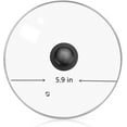 thumbnail image 3 of 5.9" Glass Slow Cooker Lid,  Replacement Round Glass Lid, Universal Tempered Glass Lid with Sturdy Handle for Frying Pans, Thickened and Transparent Cookware Cover, 3 of 6