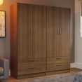 thumbnail image 2 of Timber Art Design UK Alton 3 Drawer Chest Of Drawers With Metal Drawer Runners Oak & Black 2 of 13