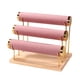 thumbnail image 3 of Soporte para pulseras, organizador de almacenamiento de joyas, decoración elegante, estante de joyería extraíble, Rosa, 3 of 9