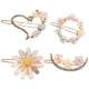 thumbnail image 3 of 4 pinzas para el pelo con diamantes de imitación de cristal para niñas, pasadores para el pelo con flores, accesorios para el cabello, 3 of 5