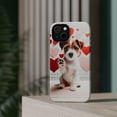 thumbnail image 4 of DistinctInk Tough Case for Apple iPhone 13 (6.1" Screen), Compatible with MagSafe Charging - Valentine's Day Russell Terrier, 4 of 6