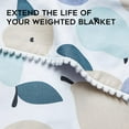 thumbnail image 4 of YnM Cotton Duvet Cover for Weighted Blankets (48''x72'') -Peachy Keen Print, 4 of 5