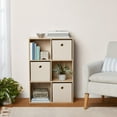 thumbnail image 3 of Mainstays 6 Cube Storage Organizer, Spring Pine, 3 of 13