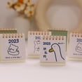 thumbnail image 3 of Desk Calendar Smooth Page Turning Portable Decorative Convenient Easy Store Record Date Cartoon Print Different Patterns 2023 Desk Calendar Office Use, 3 of 8