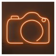 thumbnail image 1 of Letrero De Neón Con Forma Cámara, Diseño Minimalista, Ideal Para Estudios Fotográficos, Brillo Ajustable, 38cm, 1 of 3