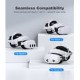 thumbnail image 5 of VR Head Strap with Battery for Oculus Quest 2/3S/3, QQV VR Headset Accessories with 10000mAh Battery Pack Enhanced Support and Comfort,Headstrap with Double Adjust Knob Enhanced, 5 of 9