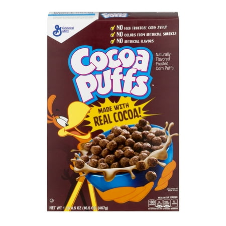 Cocoa Puffs Chocolate Cereal 16.5 oz Box