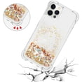 thumbnail image 5 of Compatible with iPhone 12 Pro Max Case Glitter Luxury Cute Love Liquid Quicksand Clear Soft TPU Girls Women Stylish Bumper Shockproof Protective Case for iPhone 12 Pro Max Golden YB, 5 of 12