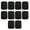 10 pieces black, variant on Adhesive Metal Plate General Thin Sheet 50x38mm Car Phone Plates set for Car Phone Mount