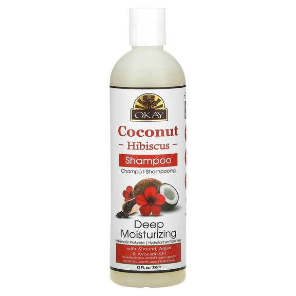Okay Pure Naturals Coconut Hibiscus, Deep Moisturizing, Shampoo, 12 fl oz (355 ml)
