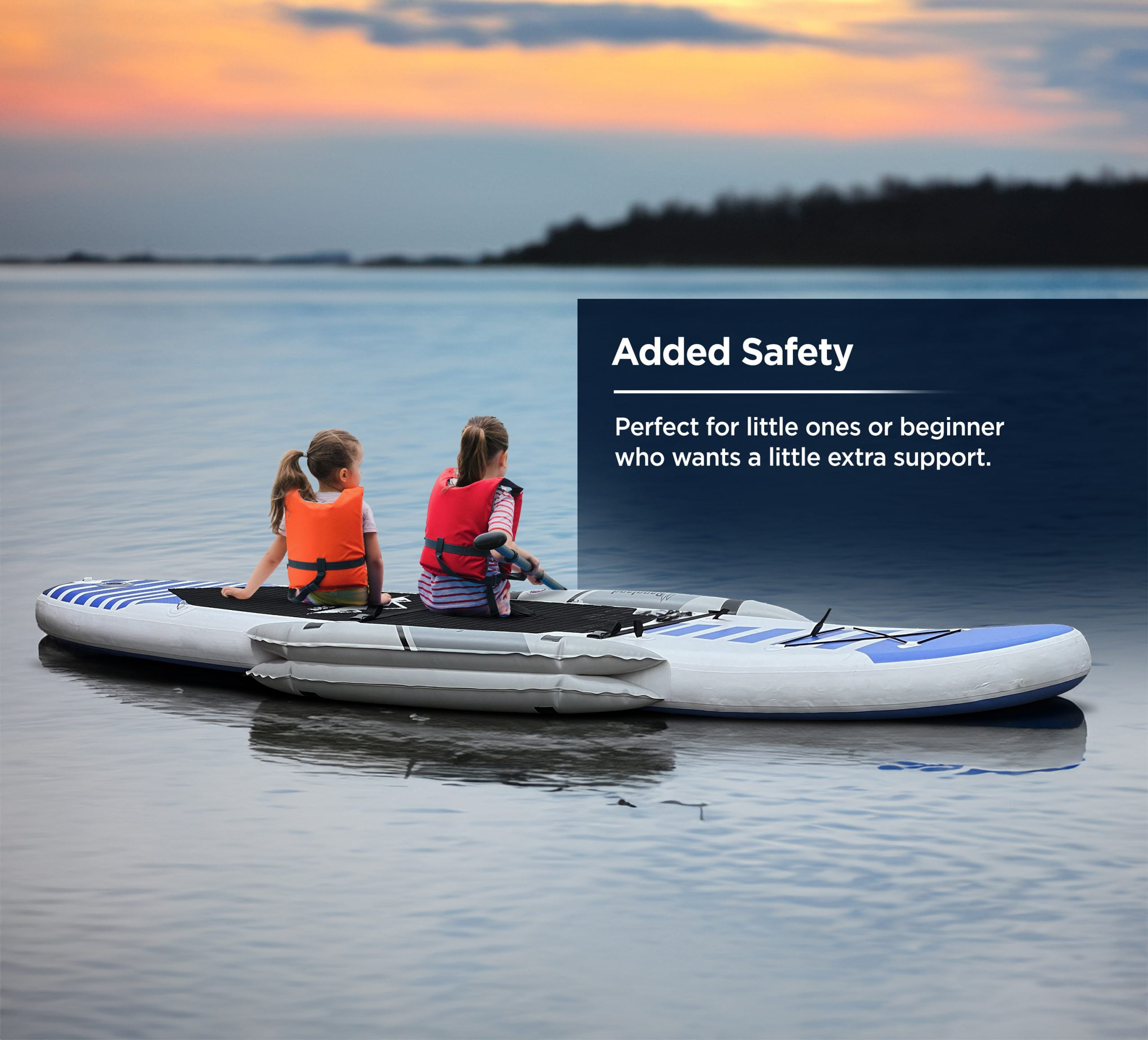 Rangland Inflatable Stabilizers for SUP Stand Up Paddle Board - Heavy Duty PVC Balance Training Wheel Floats for Beginners, Kids, Fishing, Dogs and Yoga