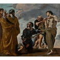 thumbnail image 3 of Giovanni Lanfranco 16x15 Black Modern Framed Museum Art Print Titled - Moses and the Messengers from Canaan (1621-1624), 3 of 5