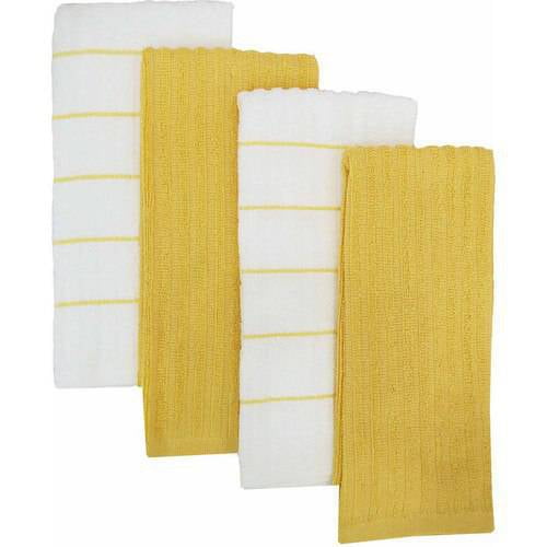 Mainstays 15 X 25 Kitchen Towel 4 Piece Walmart Com Walmart Com