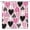 Pink White Black, variant on Valentine''s Day Shower Curtain Pink Black Heart Romantic Sweet Love Modern Boho Geometric Colorful Fashion Lover Couple 70x70(WxH) Inch Bathroom Decor Fabric Curtain with Hooks
