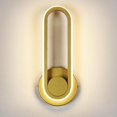thumbnail image 4 of Aplique de pared LED Industrial Yuyangstore Diseño moderno Lámpara de pared Oro, 4 of 8