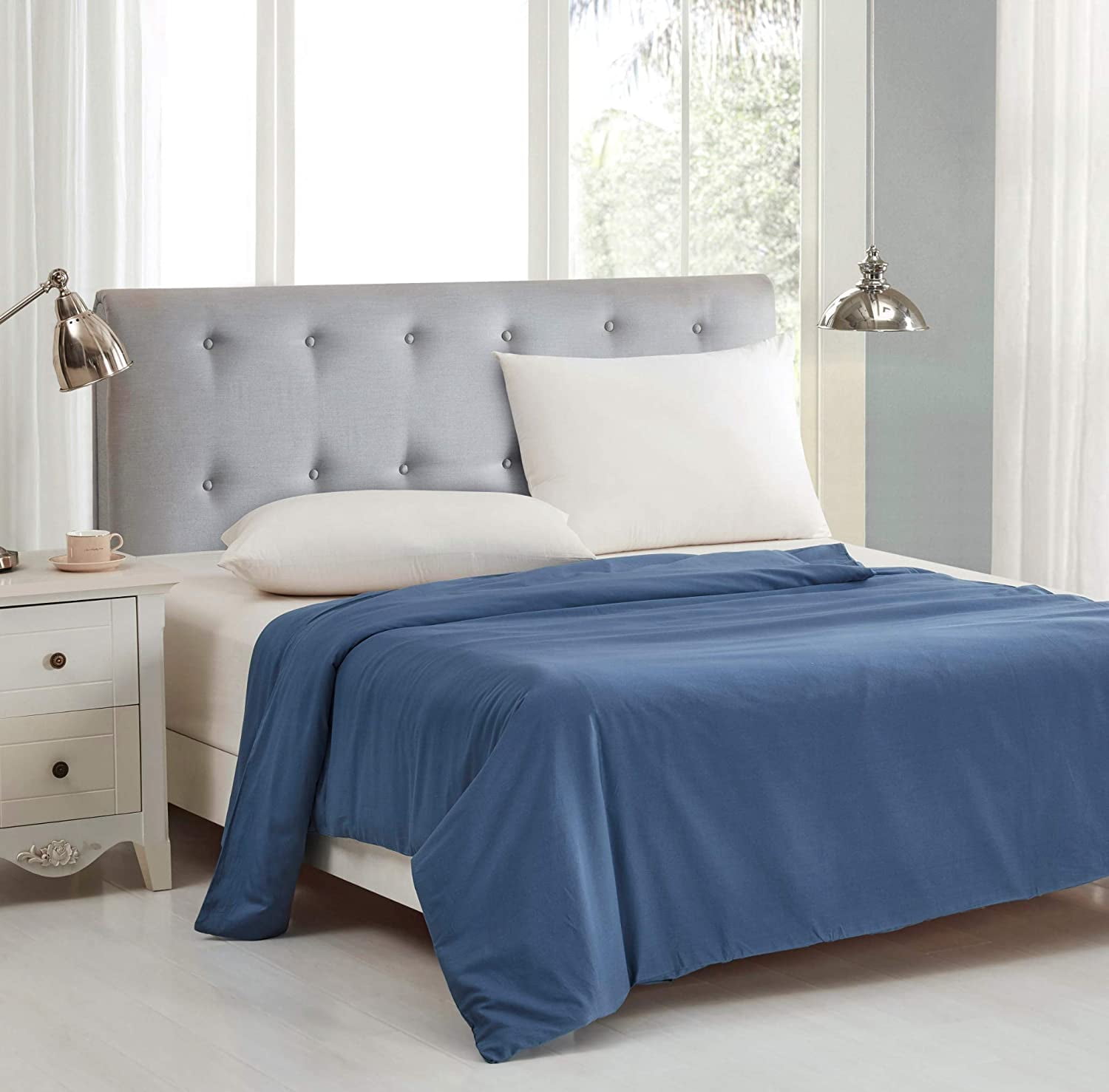 Chezmoi Collection Cotton Removable Duvet Cover for Weighted