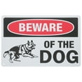 thumbnail image 1 of MOVTOTOP Beware Of Dog Vintage Sign Decorative Iron Warning Plaque For Backyard Garden Dog Sign For Patios And Yard Walls To Deter Trespassers, 1 of 8