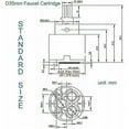 thumbnail image 2 of Ceramic Cartridge 35mm: Replacement for Kitchen, Sink, and Shower Faucet, 2 of 5