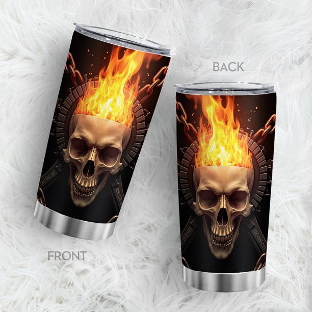 Taza de viaje Oasisdream, vaso de acero inoxidable, 600 ml, con tapa