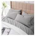 thumbnail image 4 of PaFagwy Extra Deep Pocket Sheets Set, 4-Piece Ultra-Soft Microfiber Bed Sheets with 21" Deep Fitted Sheet , Oversize Flat Sheet, 2 Pillowcases, Steel Grey, 4 of 8