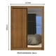 thumbnail image 3 of Ropero Closet Madesa Dallas Plus 2 Puertas Corredizas con Espejo 4 Cajones Marrón, 3 of 5
