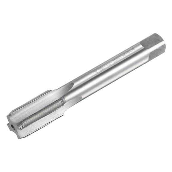 Uxcell 9/16"-24 UNEF Left Hand Machine High Speed Steel 4 Straight Flutes Thread Tap
