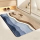 thumbnail image 4 of Alfombra de Baño Suave y Absorbente, Tapete de Baño Antideslizante con Superficie de Poliéster, Cubre Suelos con Respaldo Antiderrapante, 40x60 cm/15.75x23.6 pulgadas para Baño, Cocina, Entrada, 4 of 6