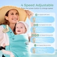 thumbnail image 3 of Momcozy Portable Stroller Fan with Clip | 4-Speed Mini-Fan for Carrier | Personal Fans Ultra Light 0.26lb | Gaps ≤4.5mm | Handheld Cooling | Rechargeable Rotate for Diaper Backpack/Table/Chair, 3 of 7