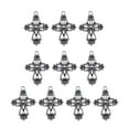 thumbnail image 4 of 10 abalorios de estilo BLESIY Dijes colgantes con crucifijo, 4 of 8