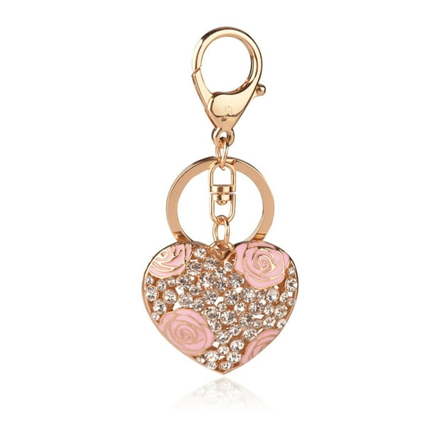 Minnieouse Llavero Broche de langosta Día de San Valentín Chica Suministros Encantos Cristal Decorativo Mujer Accesorios Llavero Llavero Rosa Ropa, zapatos y accesorios Miscelánea Rosado