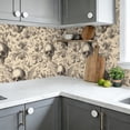 thumbnail image 6 of Whimsical Peel and Stick Wallpaper Vintage Skull Nature Butterflies Fruits Botanicals Wall Mural 23.6in x 9.8ft Self Adhesive Removable Wall Paper Renter Friendly Wallpaper for Kids Bedroom Studio, 6 of 8