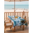 thumbnail image 6 of Outdoor Tablecloth with Umbrella Hole, Summer Beach Coastal Spillproof Waterproof Outdoor Table Cover, Blue Sea Ocean Landscape Hawaii Patio Tablecloths for Party Picnic Camping, Rectangle 60"x102", 6 of 9