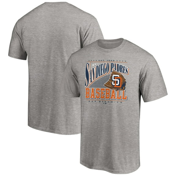 Men's Heather Gray San Diego Padres Cooperstown Collection Winning Time T-Shirt