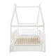 thumbnail image 2 of Duduk Cama Individual Chalet Blanco Individual Madera Duduk Cama Chalet Cercado Blanco Madera Montessori Individual, 2 of 4