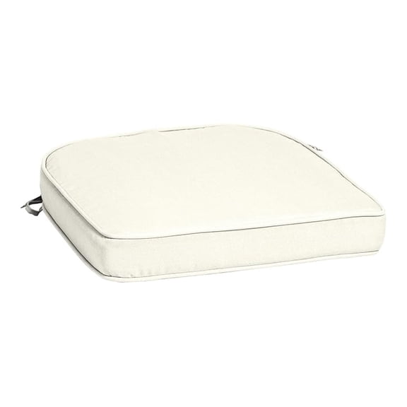 ProFoam Outdoor Seat Cushion 19x20, Sand Cream - Rounded Back Patio Cushions, UV & Water Resistant, Replacement Foam Pad