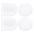 thumbnail image 1 of Uxcell 11.8 pulgadas Forros de vapor de silicona antiadherentes de malla reutilizables, almohadilla de masa redonda de vapor, blanca 10 Pcs, 1 of 7