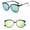 Light Blue, variant on Polarized Oversized Cat Eye Sunglasses for Women Men, Retro Round Large Frame Sun Glasses, UV Protection Vintage Fashion Shades for Driving, Travel, Outdoor, Lightweight Eyewear, Yellow