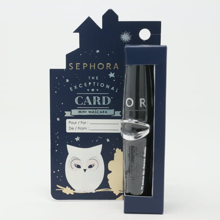 Sephora The Exceptional Card Mini Mascara '02 Ultra Black' 0.13oz/4ml New In