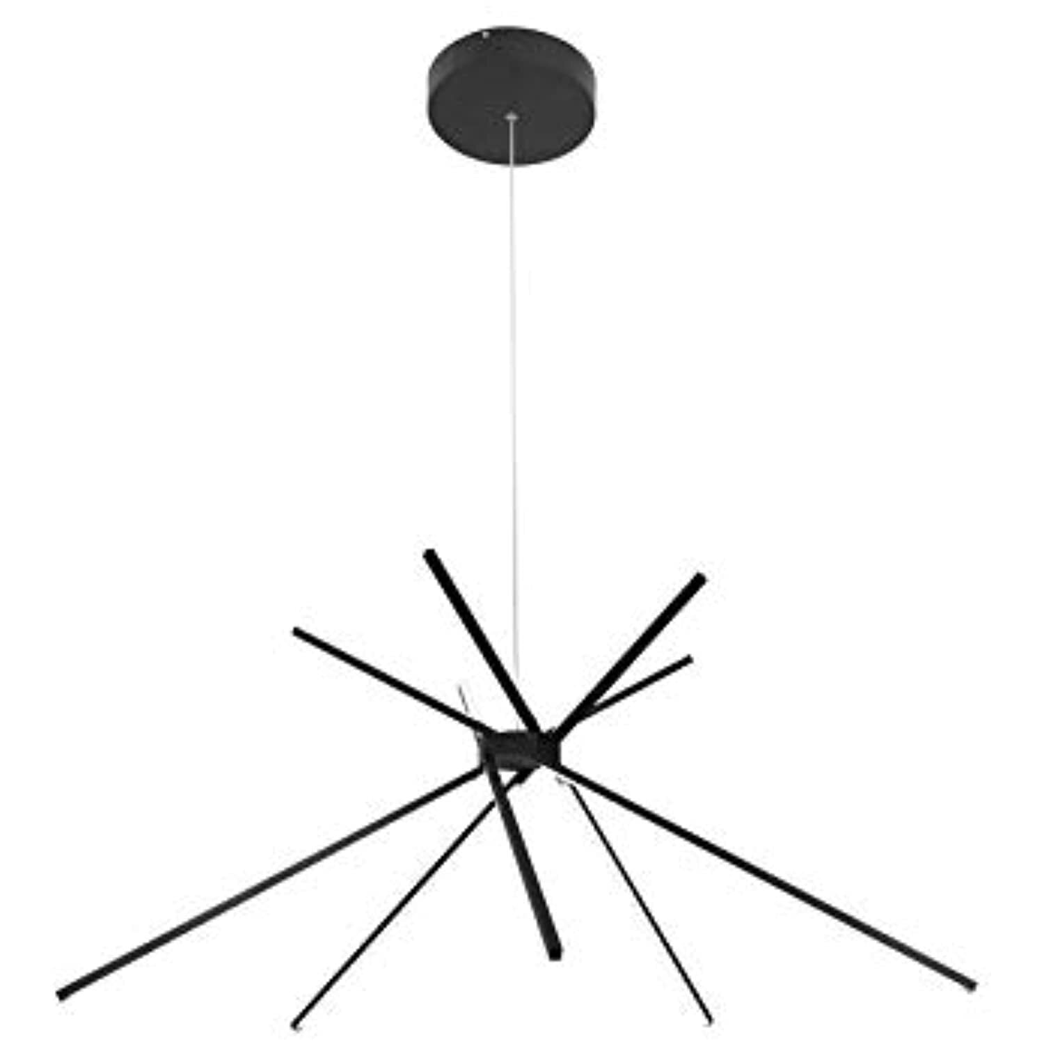 Modern Ceiling Light - Black Stick Fixture, Dimmable Indoor Lighting, Sleek Design