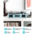 thumbnail image 4 of Tocadiscos de vinilo DANFI Audio con Bluetooth y USB/SD azul, 4 of 7